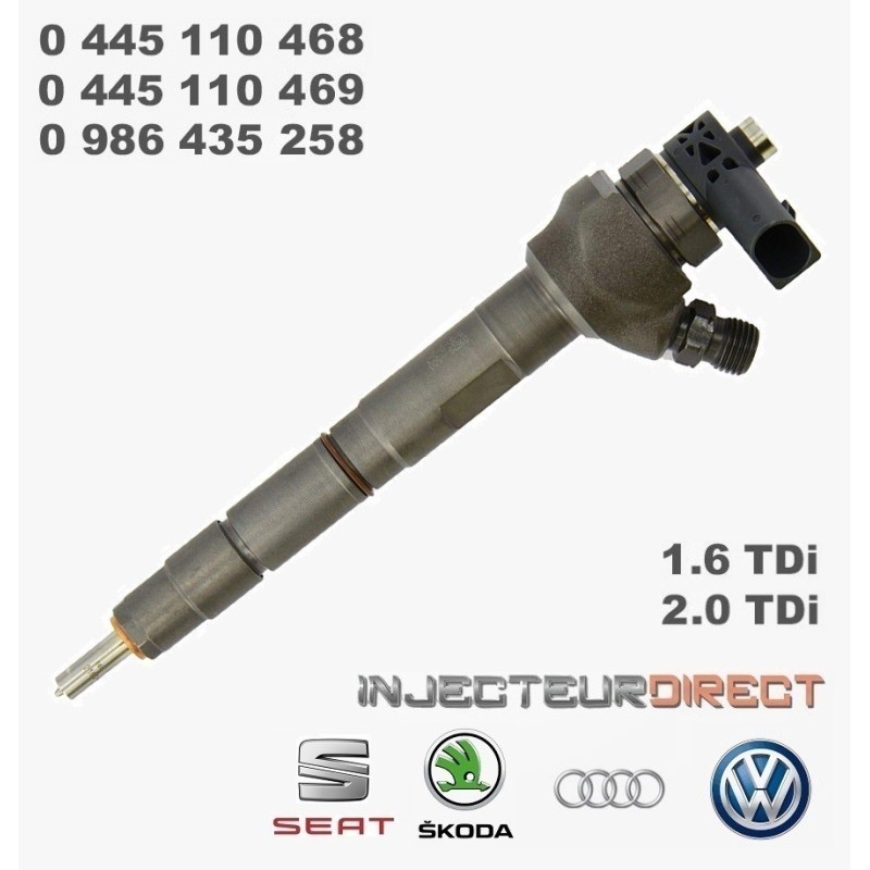 INJECTEUR BOSCH 0445110469 - 0445110468 2.0 TDI