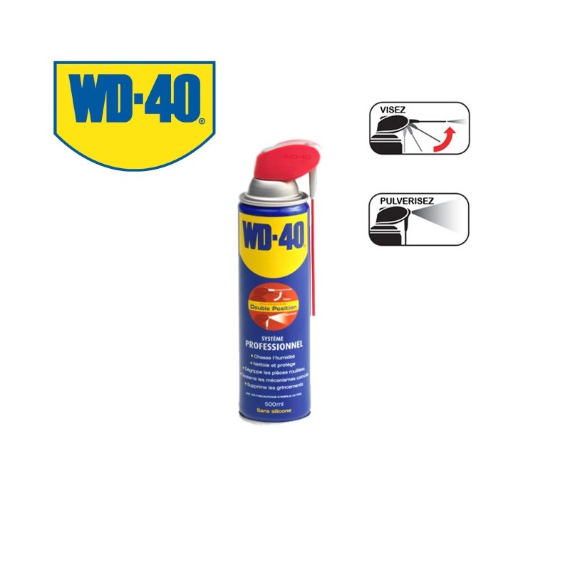 Dégrippant lubrifiant WD40 Système professionnel 500ml