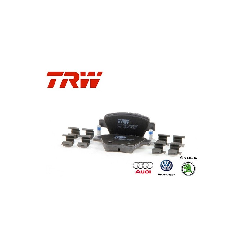 Jeu de 4 plaquettes de frein (plaquette de frein) TRW - GDB1841