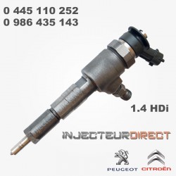 Injecteur Peugeot Citroen 1.4 HDI Bosch 0445110252