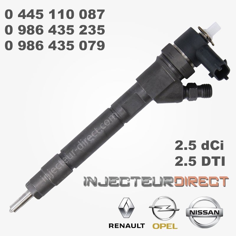Injecteur Bosch 0445110087 RENAULT TRAFIC MASTER II 2.5 dCi 2.5 DTI